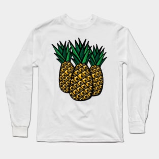 Pineapple Trio Long Sleeve T-Shirt